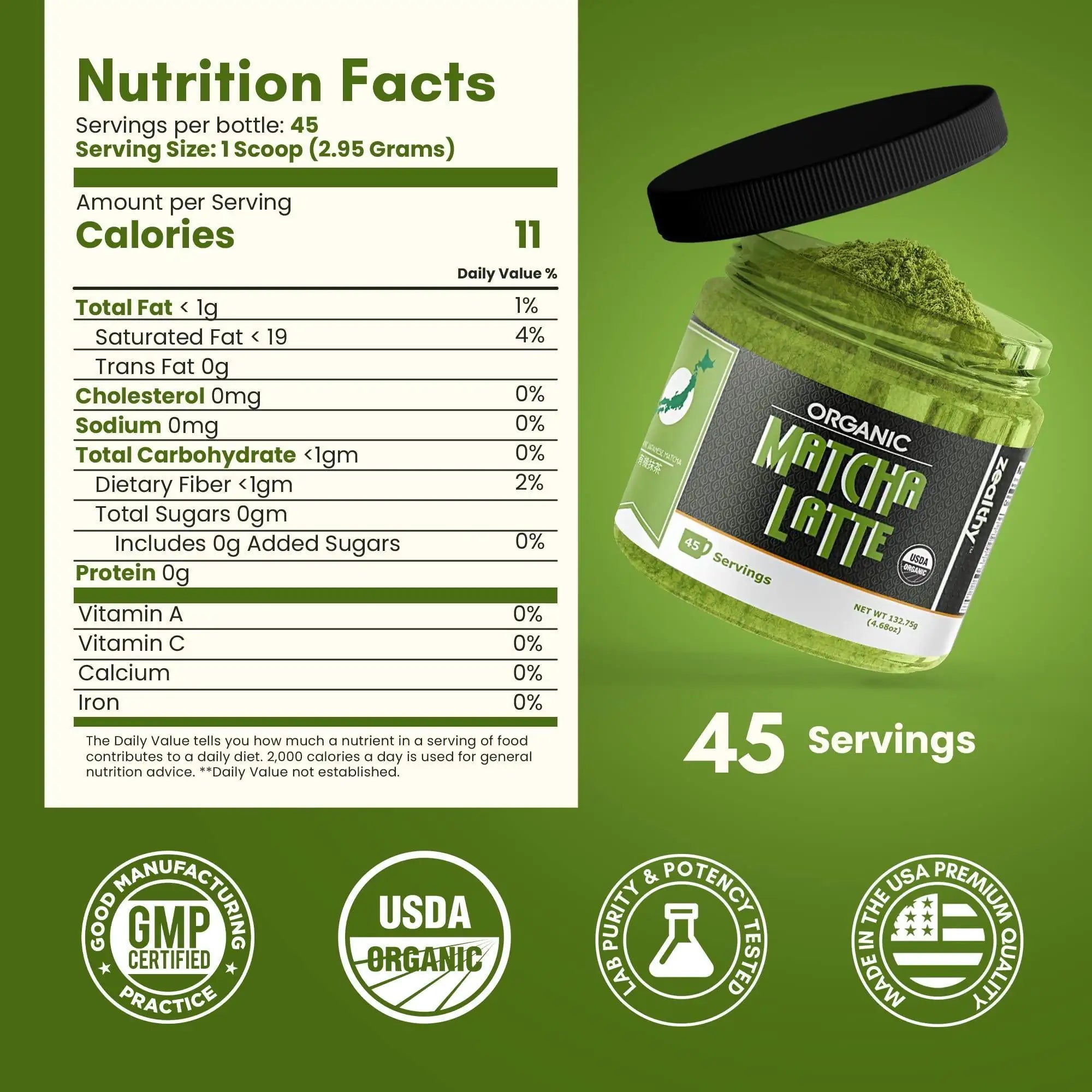 Organic Matcha Pure Japanese Tea Blend